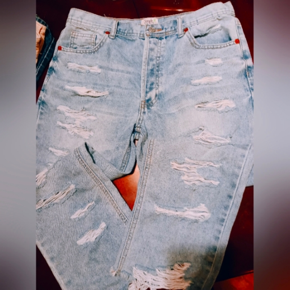 Women's Simple Society Distressed Denim Jeans